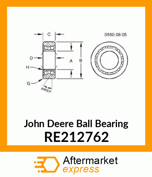 BEARING, BALL RE212762