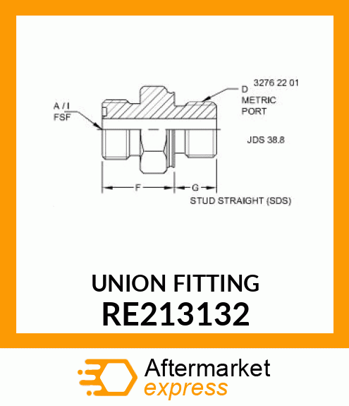 UNION FITTING RE213132