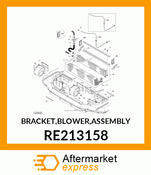 BRACKET,BLOWER,ASSEMBLY RE213158