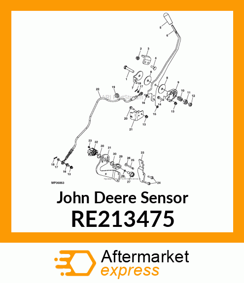 SENSOR, (HALL EFFECT NRPS) RE213475