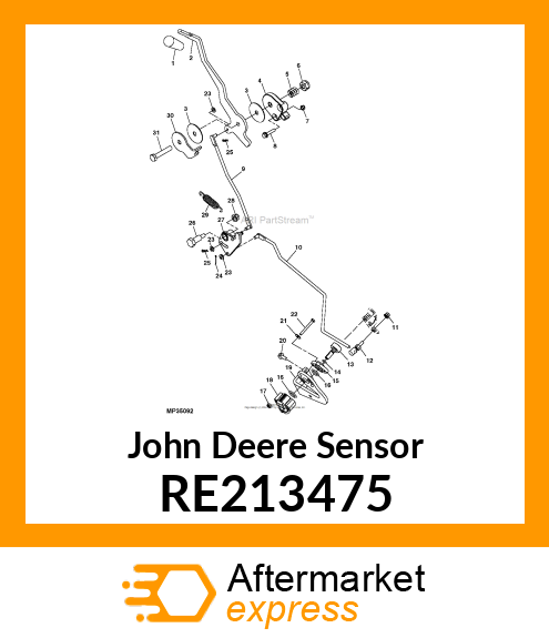 SENSOR, (HALL EFFECT NRPS) RE213475