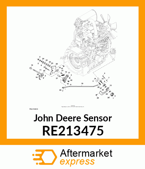 SENSOR, (HALL EFFECT NRPS) RE213475