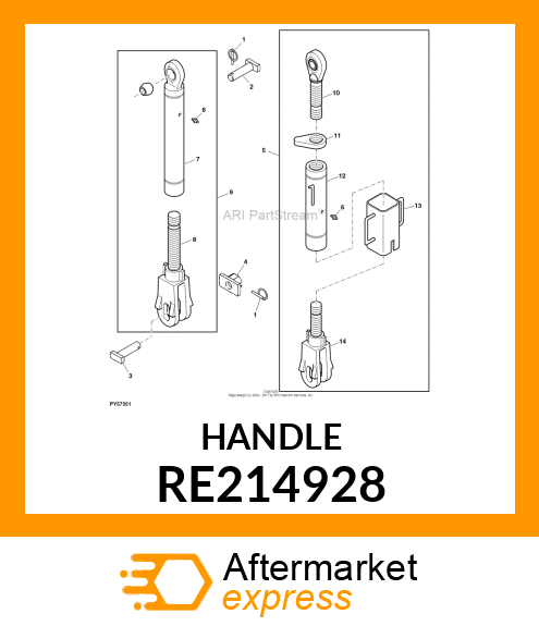 HANDLE, LIFT LINK RE214928