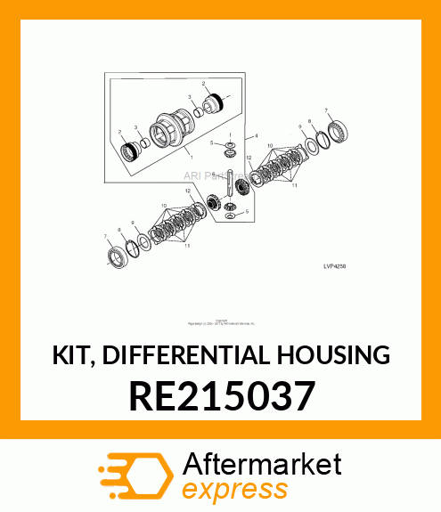 KIT, DIFFERENTIAL HOUSING RE215037