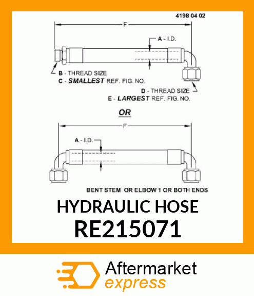 HYDRAULIC HOSE RE215071