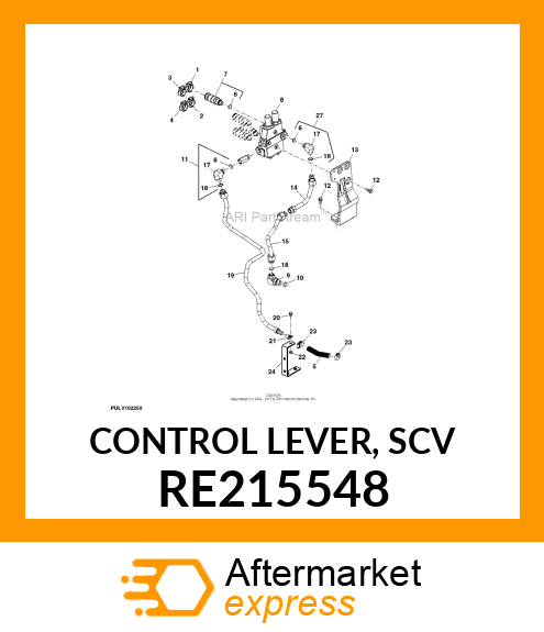 CONTROL LEVER, SCV RE215548