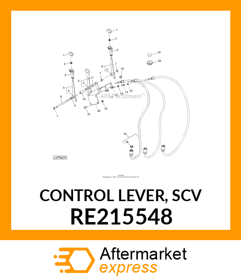 CONTROL LEVER, SCV RE215548