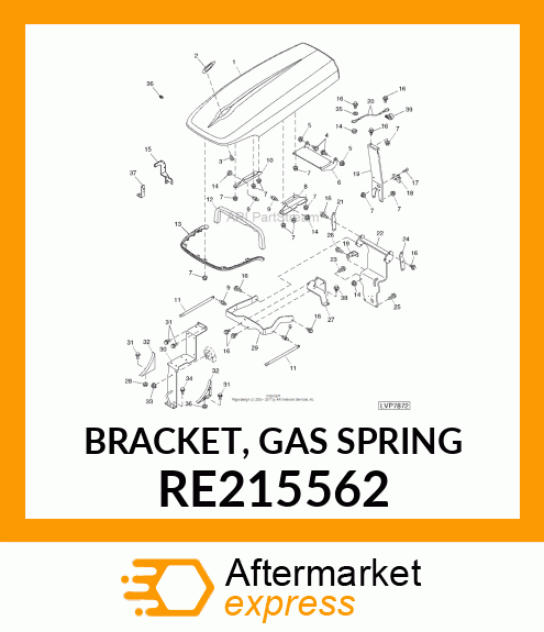 BRACKET, GAS SPRING RE215562