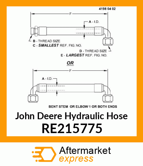 HYDRAULIC HOSE RE215775