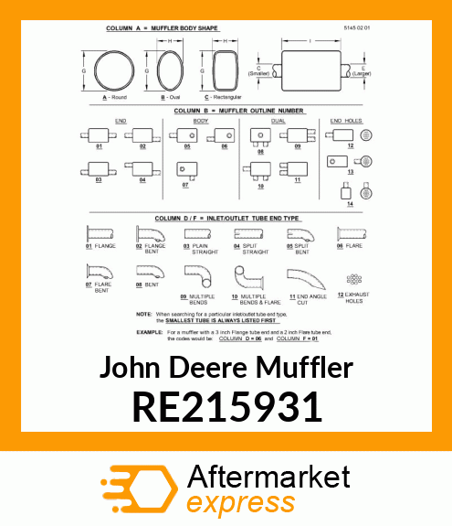 MUFFLER, EXHAUST RE215931