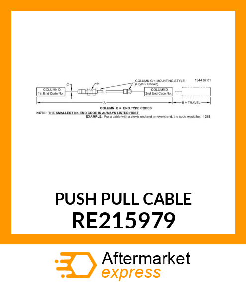 PUSH PULL CABLE RE215979