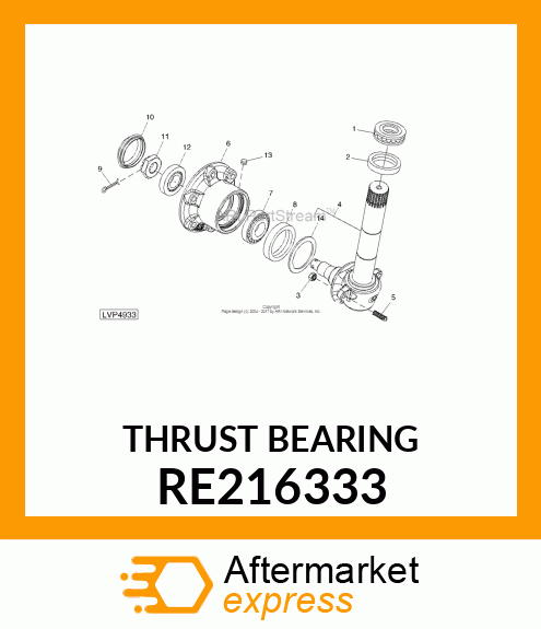 THRUST BEARING RE216333