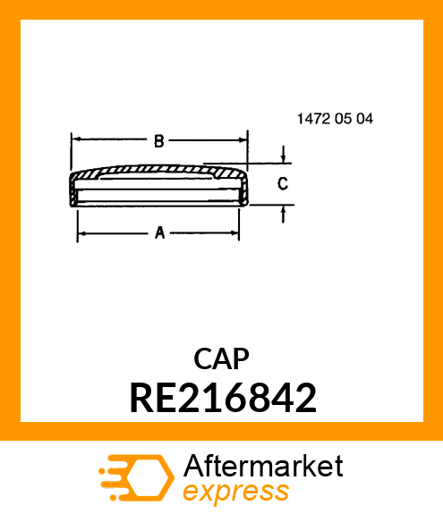 CAP, HYDRAUDIC RESERVOIR RE216842