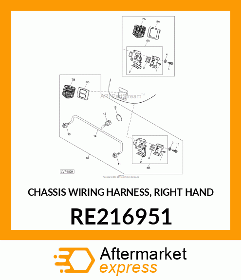 CHASSIS WIRING HARNESS, RIGHT HAND RE216951