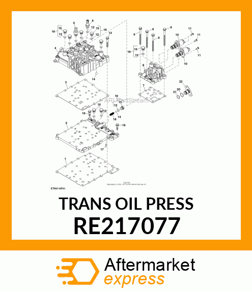 TRANS OIL PRESSURE SENSOR, TRANS OI RE217077