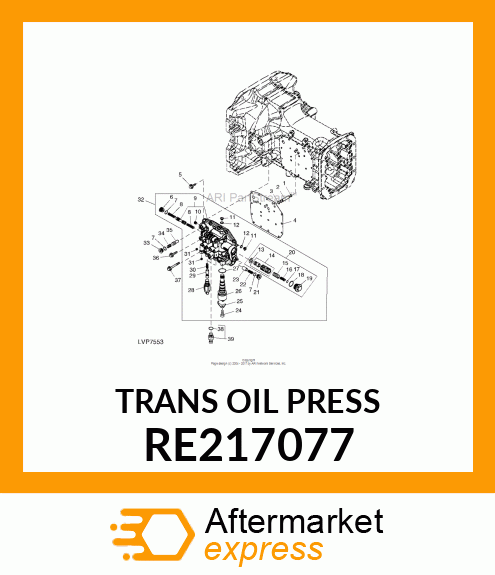 TRANS OIL PRESSURE SENSOR, TRANS OI RE217077