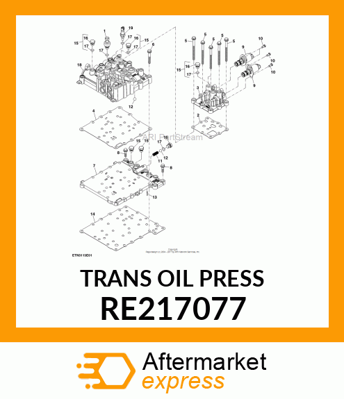 TRANS OIL PRESSURE SENSOR, TRANS OI RE217077