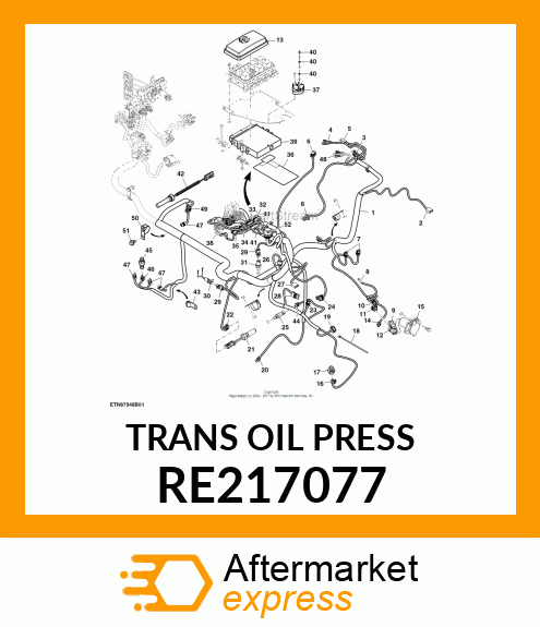 TRANS OIL PRESSURE SENSOR, TRANS OI RE217077