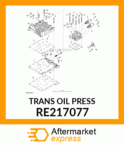 TRANS OIL PRESSURE SENSOR, TRANS OI RE217077