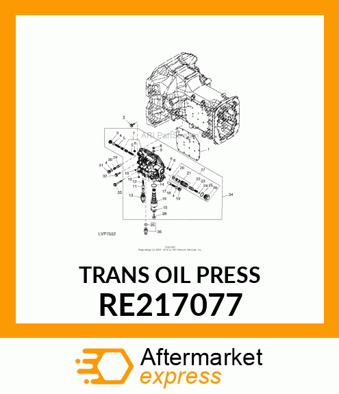 TRANS OIL PRESSURE SENSOR, TRANS OI RE217077