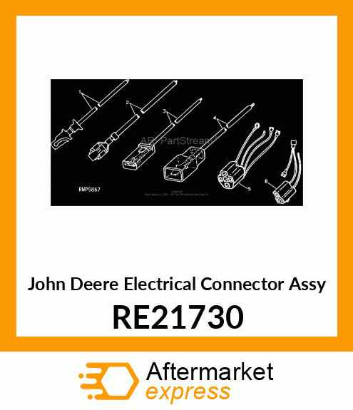 ELECTRICAL CONNECTOR ASSY, 5 WAY W/ RE21730