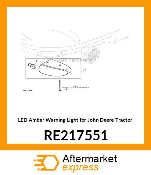 LAMP, AMBER WARNING RE217551