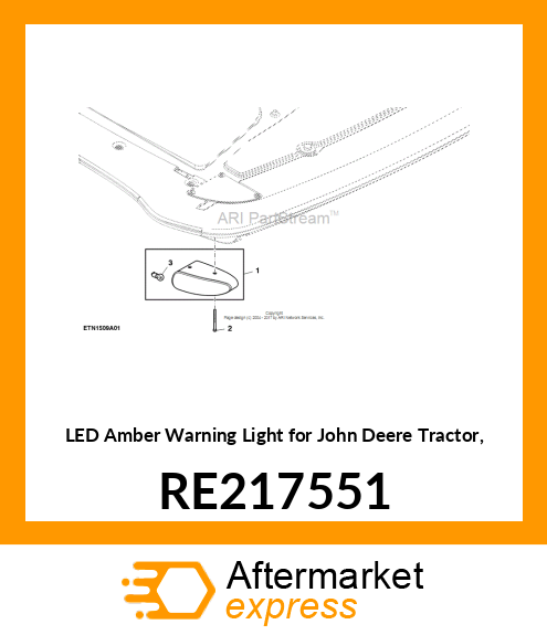 LAMP, AMBER WARNING RE217551