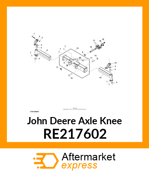 AXLE KNEE, LH RE217602