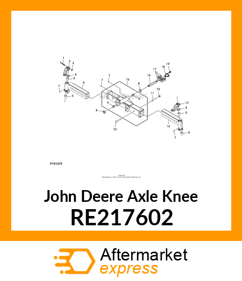 AXLE KNEE, LH RE217602