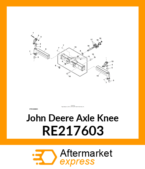 AXLE KNEE, RH RE217603