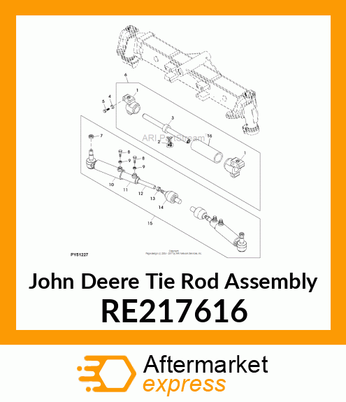 TIE ROD, ADJUSTABLE RE217616