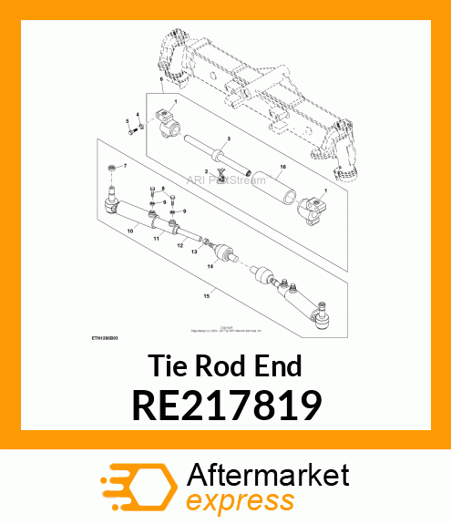 BALL JOINT, TIE ROD RE217819