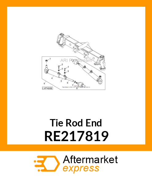 BALL JOINT, TIE ROD RE217819