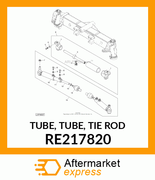 TUBE, TUBE, TIE ROD RE217820