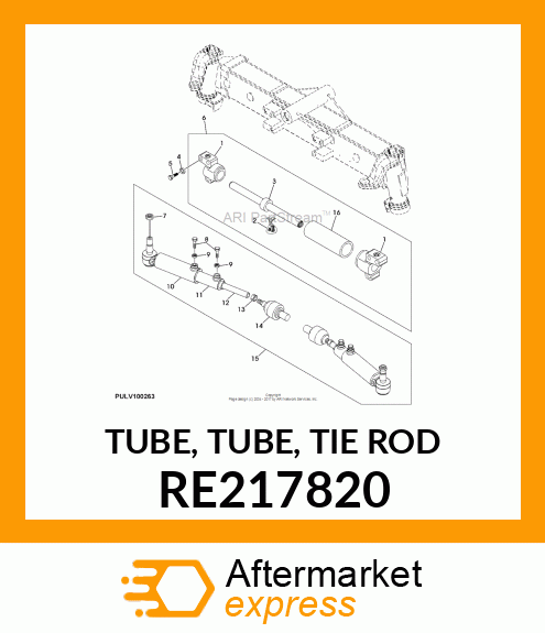 TUBE, TUBE, TIE ROD RE217820