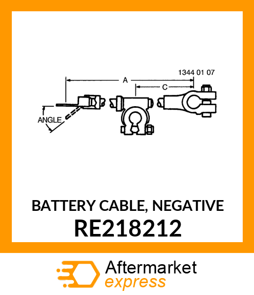 BATTERY CABLE, NEGATIVE RE218212