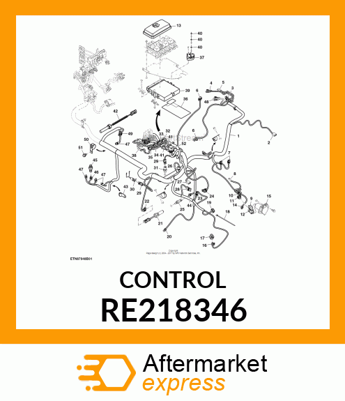 ELECTRONIC CONTROL UNIT, 5000 SERIE RE218346