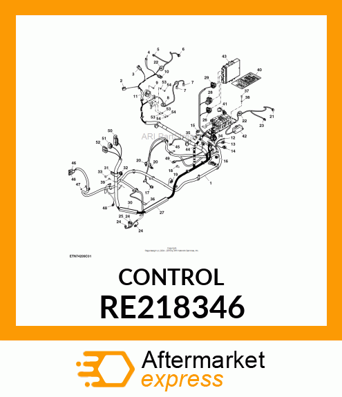 ELECTRONIC CONTROL UNIT, 5000 SERIE RE218346