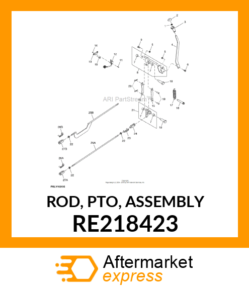 ROD, PTO, ASSEMBLY RE218423