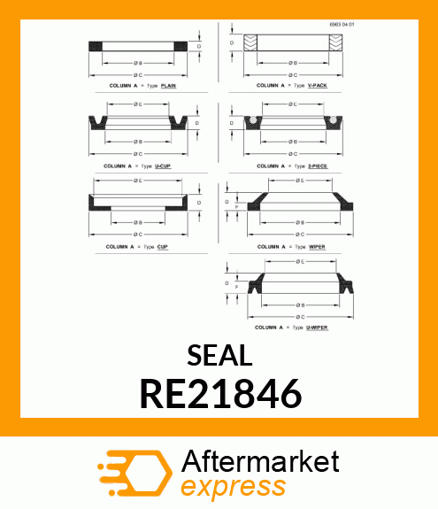 SEAL, BUFFER (ROD GUIDE TO ROD) RE21846
