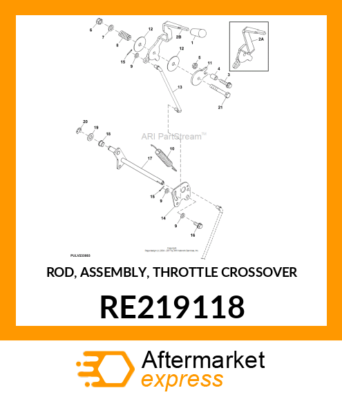 ROD, ASSEMBLY, THROTTLE CROSSOVER RE219118