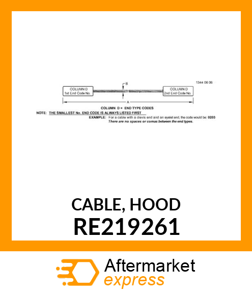 CABLE, HOOD RE219261