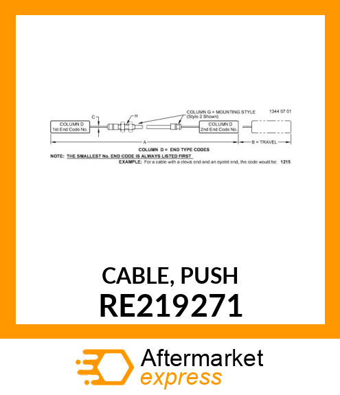 CABLE, PUSH RE219271
