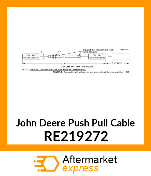 CABLE, PUSH RE219272