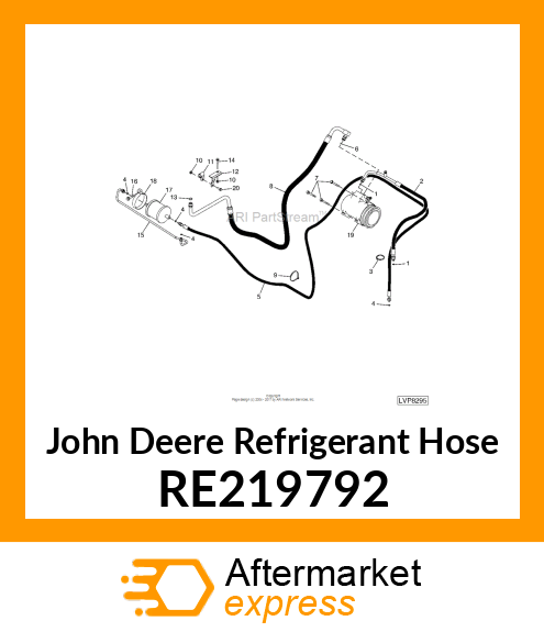 REFRIGERANT HOSE, AC HOSE RE219792