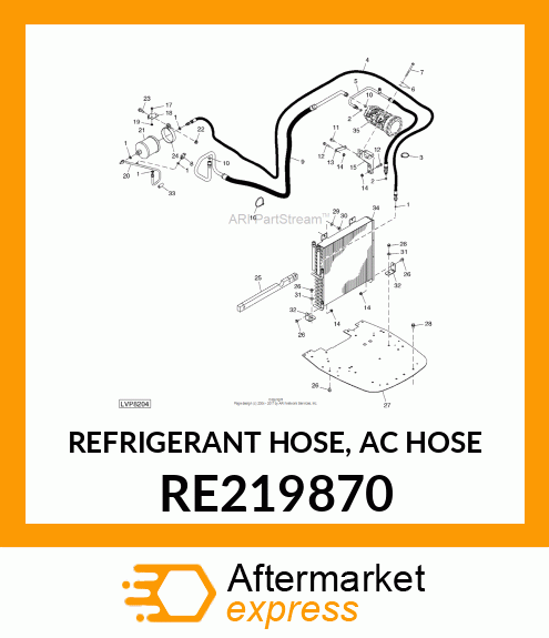 REFRIGERANT HOSE, AC HOSE RE219870