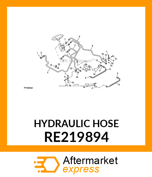 HYDRAULIC HOSE RE219894