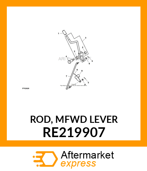 ROD, MFWD LEVER RE219907