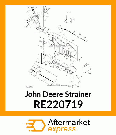 STRAINER, FUEL RE220719