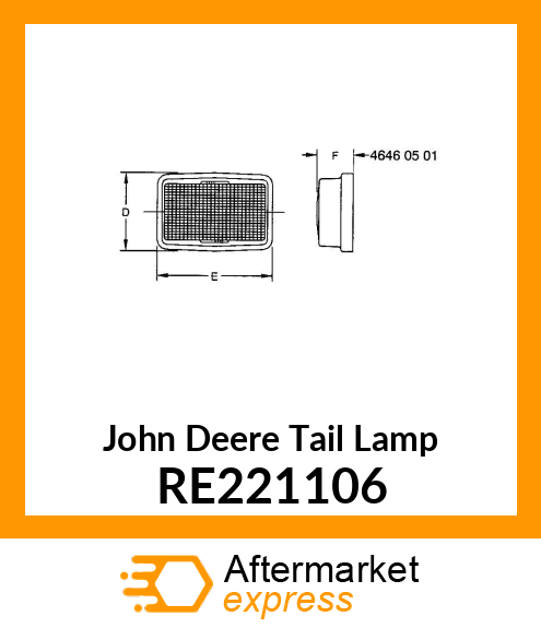 TAIL LAMP, RH RE221106